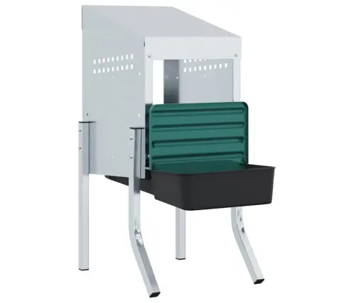 Vistu Ligzdas Kaste, 1 Nodalījums, Ar Kājām, Cinkots Tērauds Vidaxl Vistu Ligzdas Kaste, 1 Nodalījums, Ar Kājām, Cinkots Tērauds Vidaxl