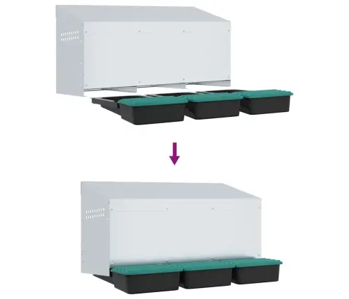 Vistu Ligzdas Kaste, 3 Nodalījumi, Pie Sienas Stiprināma, Cinkots Tērauds Vidaxl