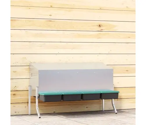 Vistu Ligzdas Kaste, 3 Nodalījumi, Ar Kājām, Cinkots Tērauds Vidaxl