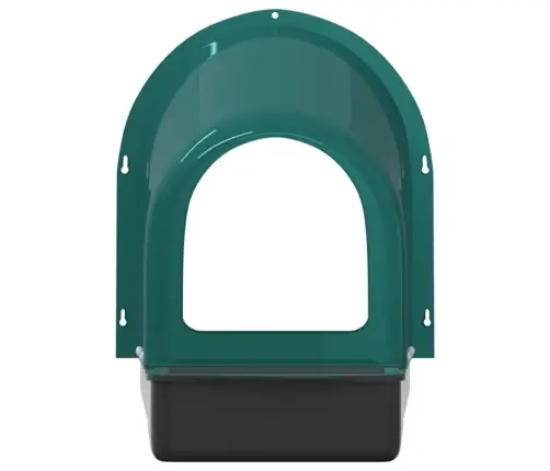 Vistu Ligzdošanas Kastes, 4 Gab., Pie Sienas Stiprināmas, Tumši Zaļa Plastmasa Vidaxl
