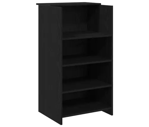 Recepcijas Galds Melns 55X50X103,5 Cm Inženierijas Koks Vidaxl