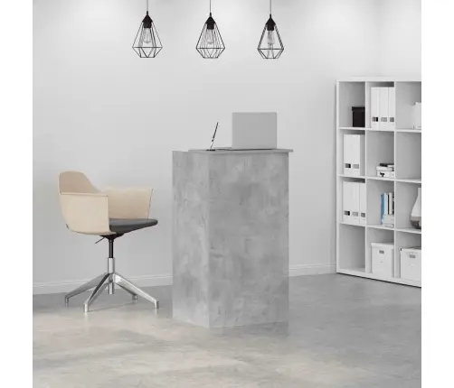 Reģistratūra, Betona Pelēks, 55X50X103,5 Cm, Inženierijas Koks Vidaxl Reģistratūra, Betona Pelēks, 55X50X103,5 Cm, Inženierijas Koks Vidaxl