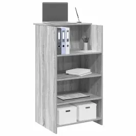 Recepcijas Galds Pelēks Sonoma 55X50X103,5 Cm Inženierijas Koks Vidaxl