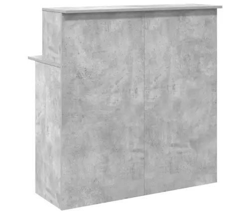 Reģistratūra, Betona Pelēks, 100X50X103,5 Cm, Inženierijas Koks Vidaxl