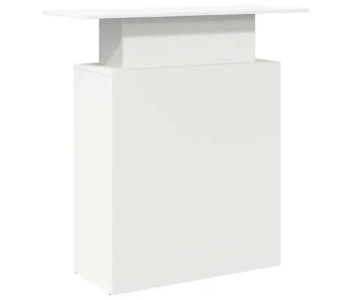 Vastuvõtulaud, Valge, 100 X 40 X 104 cm Töödeldud Puit