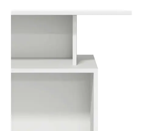 Vastuvõtulaud, Valge, 100 X 40 X 104 cm Töödeldud Puit