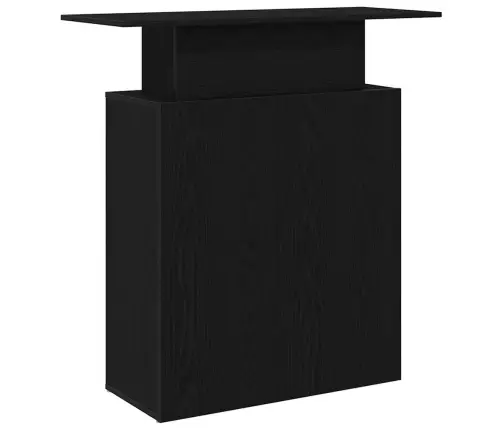 Registratūros Stalas, Juodas, 100X40X104 cm Inžinerinė Mediena
