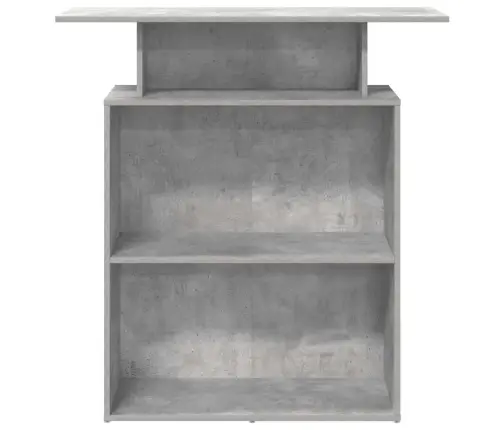 Reģistratūra, Betona Pelēks, 100X40X104 Cm, Inženierijas Koks Vidaxl