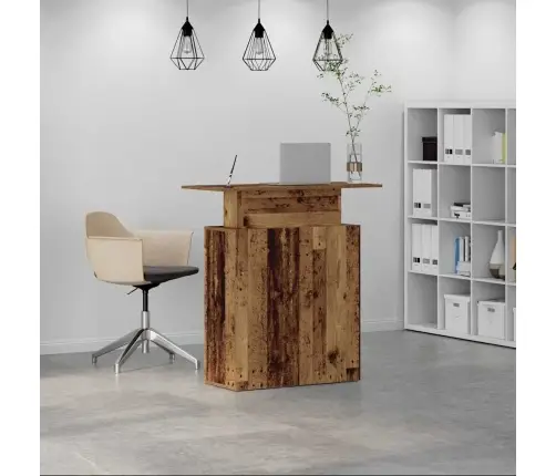 Reģistratūra, Veca Koka, 100X40X104 Cm, Inženierijas Koks Vidaxl