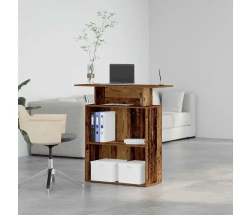 Reģistratūra, Veca Koka, 100X40X104 Cm, Inženierijas Koks Vidaxl