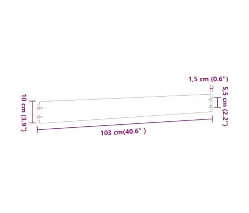 Zālāju Apmales 10 Gab Antracīts 10X103Cm Auksti Velmēts Tērauds Vidaxl