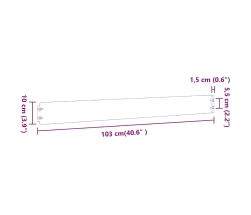 Muruääred 10 Tk Oliivroheline 10X103 Cm Külmvaltsitud Teras