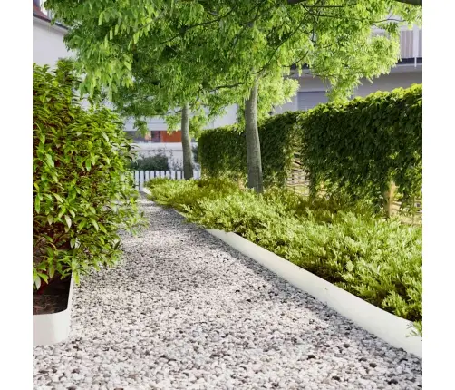 Zālāju Apmales 50 Gab. Baltas 15X103 Cm Auksti Velmēts Tērauds Vidaxl