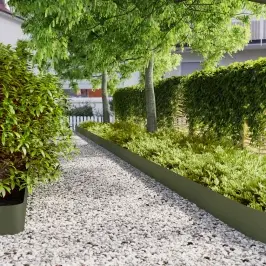 Zāliena Apmales 10 Gab Olive Green Auksti Velmēts Tērauds Vidaxl