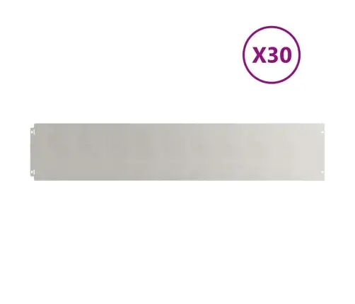Zālāju Apmales 30 Gab 20X103 Cm Nerūsējošais Tērauds Vidaxl