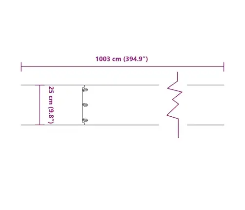 Zālāju Apmales 10 Gab. Baltas 25X103 Cm Auksti Velmēts Tērauds Vidaxl