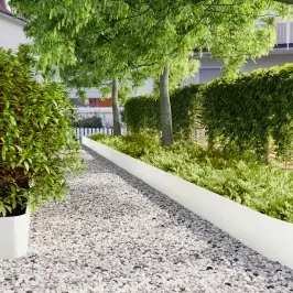 Zālāju Apmales 10 Gab. Baltas 25X103 Cm Auksti Velmēts Tērauds Vidaxl