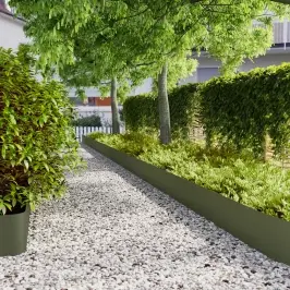 Zāliena Apmales 10 Gab Olive Green Auksti Velmēts Tērauds Vidaxl