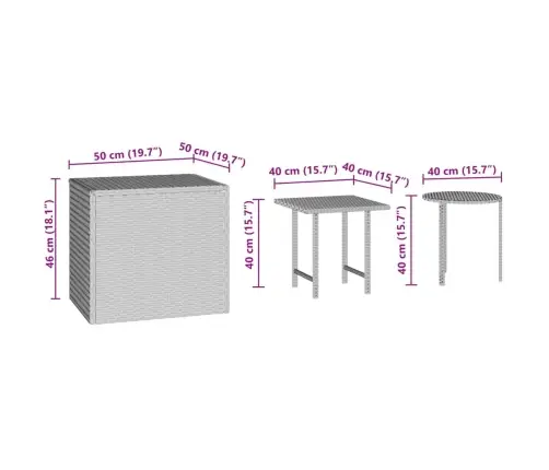 Aia Lisalauad 3 Tk, Must, Polürotang