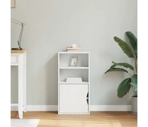 Šoninė Spintelė, Odda, Baltas, 40X24X79cm Pušies Masyvas