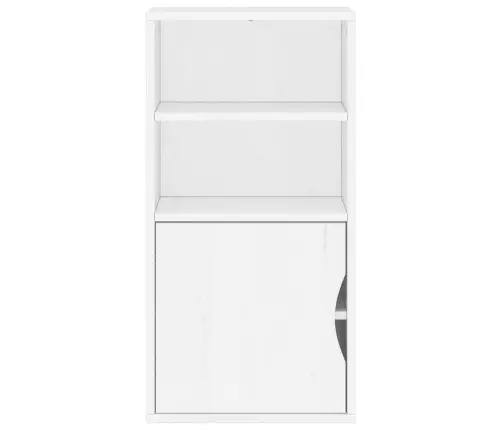 Šoninė Spintelė, Odda, Baltas, 40X24X79cm Pušies Masyvas