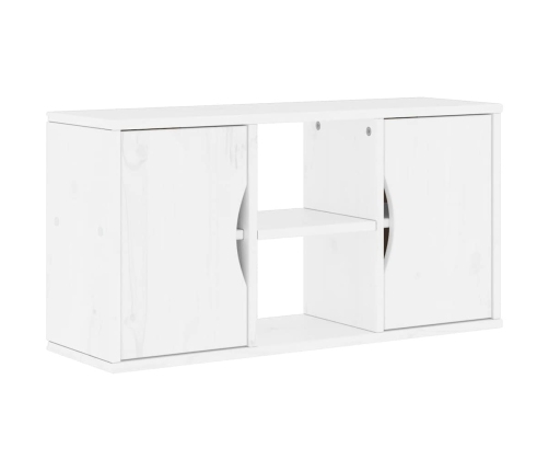 Tv Skapis “Odda” Balts 79X24X40 Cm Priedes Masīvkoka Vidaxl