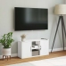 Tv Skapis “Odda” Balts 79X24X40 Cm Priedes Masīvkoka Vidaxl