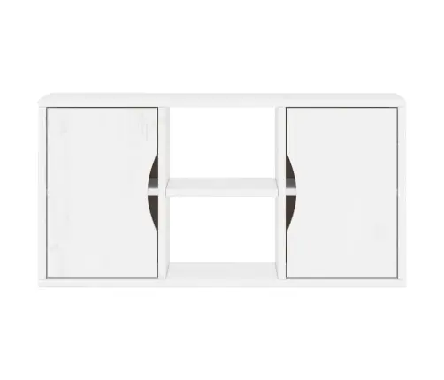 Telerikapp “Odda” Valge 79X24X40 Cm Täispuidust Mänd