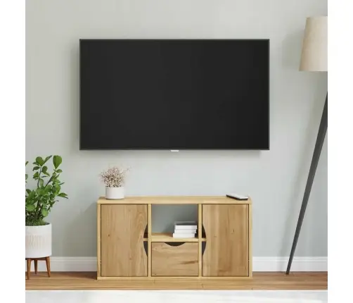 Tv Skapis Ar Atvilktni “Odda” 79X24X40 Cm Priedes Masīvkoka Vidaxl