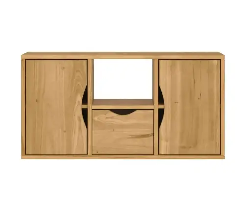 Tv Skapis Ar Atvilktni “Odda” 79X24X40 Cm Priedes Masīvkoka Vidaxl