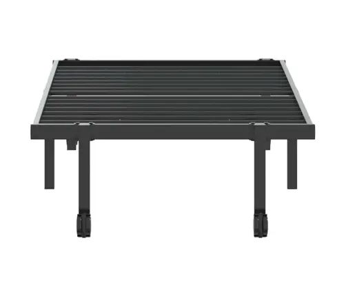 Voodiraam Ilma Madratsita Kokkupandav Must 75X190 Cm Terasest