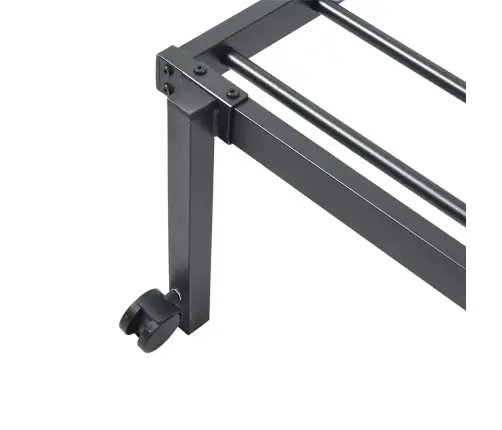 Gultas Rāmis Bez Matrača Saliekams Melns 80X200 Cm Tērauds Vidaxl