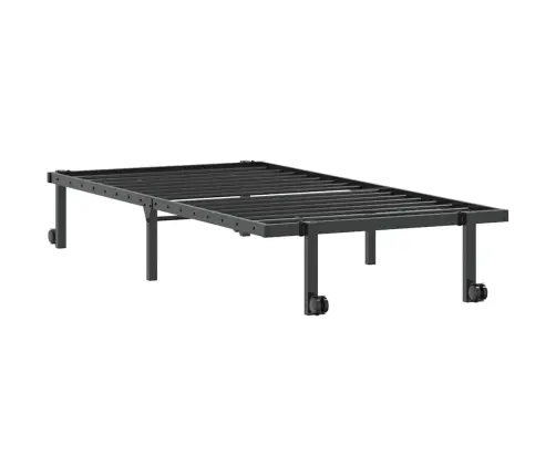 Lovos Rėmas Be Čiužinio Sulankstomas Juodas 90X190 Cm Plienas