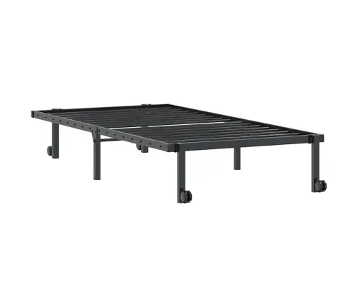 Lovos Rėmas Be Čiužinio Sulankstomas Juodas 90X190 Cm Plienas