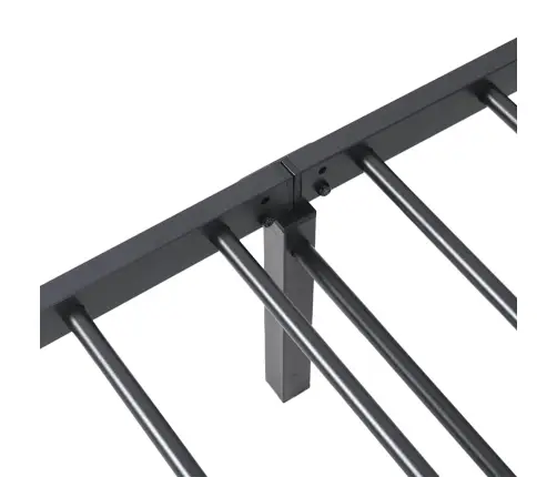 Lovos Rėmas Be Čiužinio Sulankstomas Juodas 90X190 Cm Plienas