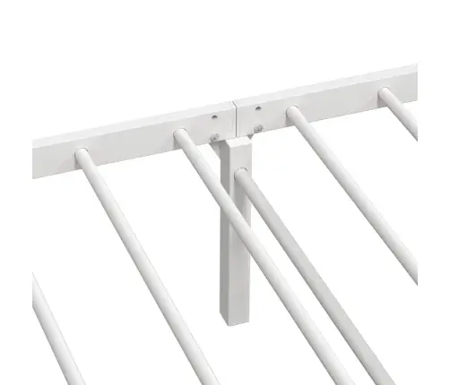 Gultas Rāmis Bez Matrača Saliekams Balts 75X190 Cm Tērauds Vidaxl