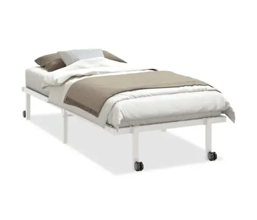 Lovos Rėmas Be Čiužinio Sulankstomas Baltas 90X190 Cm Plieninis