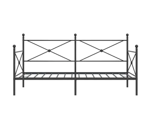 Dieninė Lova Be Čiužinio Juoda 100X200 Cm Plienas