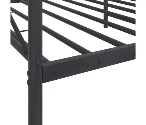 Dieninė Lova Be Čiužinio Juoda 100X200 Cm Plienas