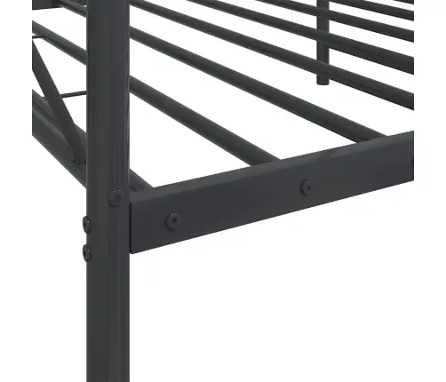 Dienas Gulta Bez Matrača Melns 107X203 Cm Tērauds Vidaxl Dienas Gulta Bez Matrača Melns 107X203 Cm Tērauds Vidaxl