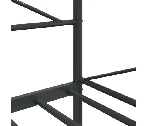 Dienas Gulta Bez Matrača Melns 107X203 Cm Tērauds Vidaxl Dienas Gulta Bez Matrača Melns 107X203 Cm Tērauds Vidaxl