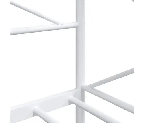 Dienas Gulta Bez Matrača Balts 80X200 Cm Tērauds Vidaxl