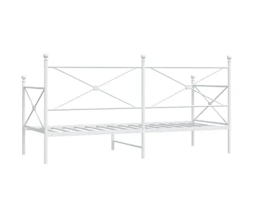 Päevavoodi Ilma Madratsita Valge 90X200 Cm Teras