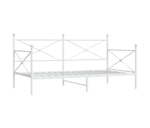 Dieninė Lova Be Čiužinio Balta 100X200 Cm Plienas