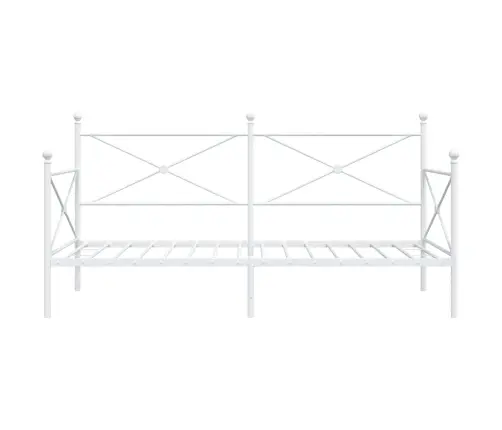 Dieninė Lova Be Čiužinio Balta 100X200 Cm Plienas