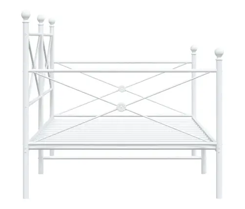 Dieninė Lova Be Čiužinio Balta 100X200 Cm Plienas