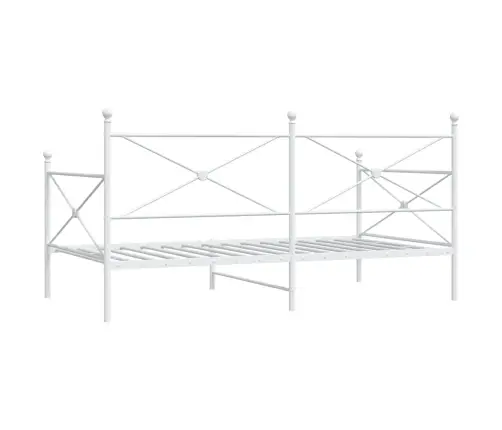 Dieninė Lova Be Čiužinio Balta 100X200 Cm Plienas