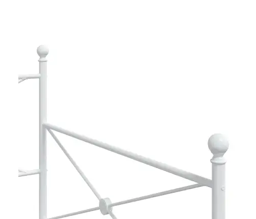 Dieninė Lova Be Čiužinio Balta 100X200 Cm Plienas