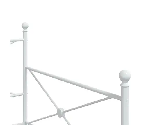 Kušetė Su Čiužiniu Be Čiužinio Baltas 107X203 Cm Plienas