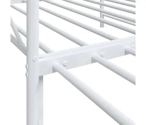 Kušetė Su Čiužiniu Be Čiužinio Baltas 107X203 Cm Plienas